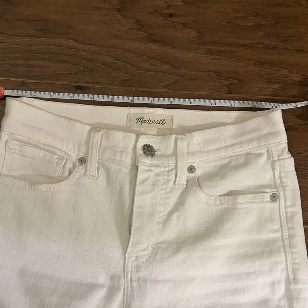 MADEWELL  Sz 25 White High-Waisted SKINNY  Jeans - Picture 7 of 7